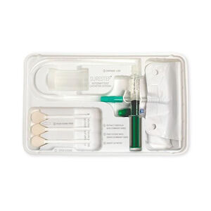 SureStep Catheter Tray, Preconnected Drainage Bag, Red Rubber, Straight, 15 Fr